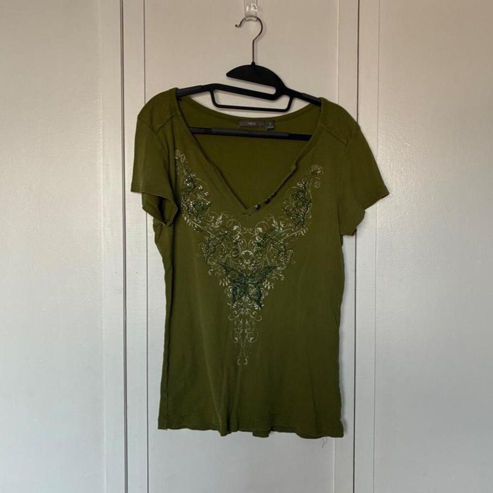 Apt 9 olive green blouse